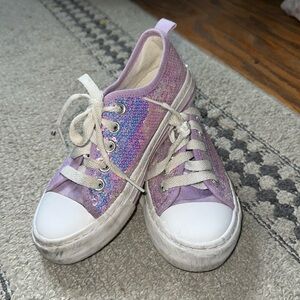 Purple  sneakers